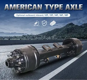 Hot sale Made in Chinese factory Semi trailer part American type axles