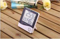 Termometer Higrometer Digital HTC1 Layar LCD Pengukur Suhu dan Kelembapan Elektronik untuk Ruangan Dalam