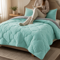 Set Sprei Quilted Polyester Gaya Modern Murah Grosir Ukuran King, Set Selimut Mewah