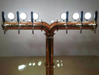 Tour à bière en acier inoxydable en forme de Y pour distributeur de fût de bière