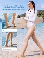 Collants de plongée transparents UPF 50 pour femmes, avec logo personnalisé, protection UV, séchage rapide, vente en gros