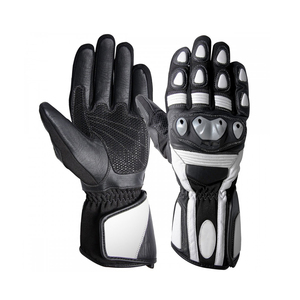 Gants de moto en cuir respirant OEM Motocross avec écran tactile, motif imprimé pour la course à moto, le cyclisme, les voyages, quatre saisons - Product Image 1