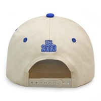 Elegante sombrero personalizado de color azul marino fabricante chino bajo MOQ personalizado 3D Puff bordado gorra de béisbol de dos tonos para hombres