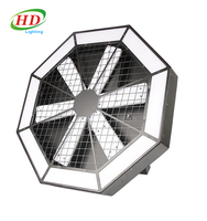 Ventilateur tourbillon RGB LED, éclairage de fond de scène, ventilateur rotatif, lumières de club, scène