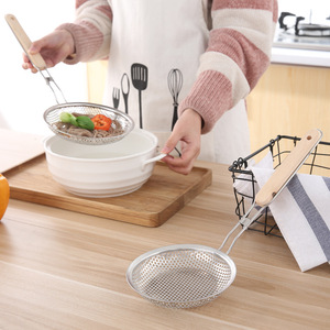 Cuillère écumoire en acier inoxydable écologique à mailles fines, lavage à la main uniquement, pour nouilles et spaghetti - Product Image 2