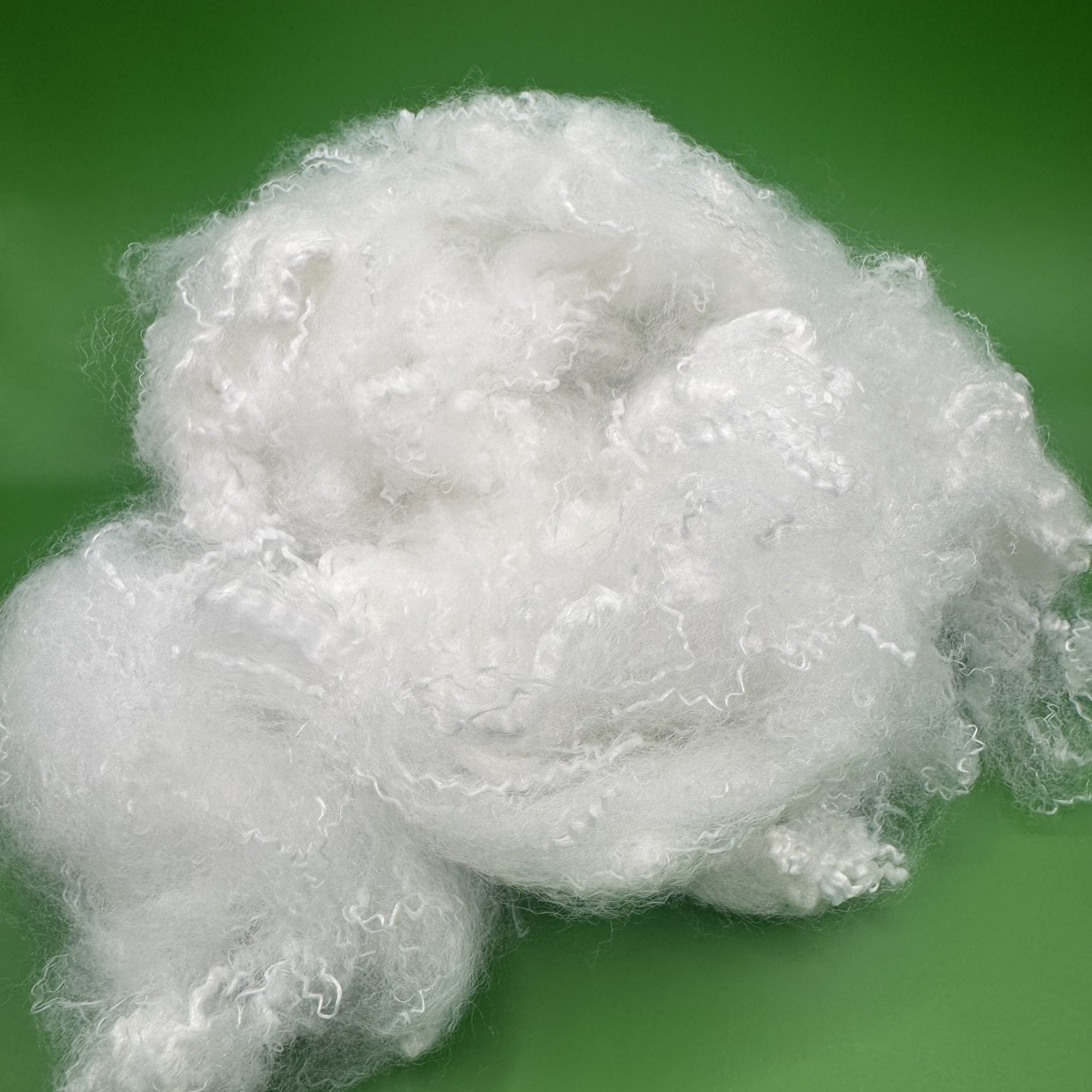 Factory Price Virgin White 6D 64mm Solid Polyester Staple Fiber for Quilt Toy Bag Filling Non-woven Cloth Production