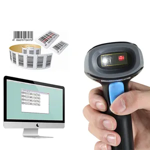 Goedkoopste Prijs 2d Qr Code Usb Bedrade Draadloze Handheld Streepjescodelezer Barcodescanner