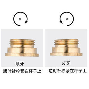 Écrou à filetage interne à 6 pans en cuivre pour barre de douche, accessoires de robinetterie de salle de bain pour la réparation de pomme de douche et de robinet - Product Image 6