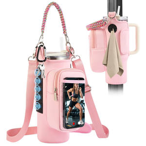 Bolsa Deportiva de Neopreno con Cierre Magnético y Logotipo Personalizado, Porta Botella de Agua, Bolsa de Gimnasio, Bolsa Deportiva con Correa - Product Image 1