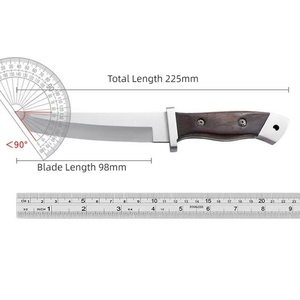 Couteau de poche tactique EDC BK de haute qualité, lame pliante en acier inoxydable avec manche en bois, personnalisable pour DIY OEM - Product Image 6