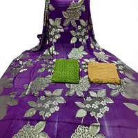 A.K.TRENDY DIER01 Pakaian Kanga Viscose Mewah Ramah Lingkungan Bordir Tanpa Lengan Longgar untuk Wanita-Pakaian Formal Tradisional