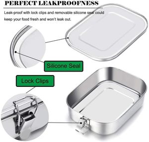 Boîte à lunch écologique anti-fuite en acier inoxydable, boîte à lunch portable, boîte à lunch bento pour enfants - Product Image 2