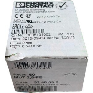 Plc 50 X Contact <span class=keywords><strong>Coura</strong></span> 2.5-pe Mini Pince de protection conductrice 3248032 pour produit sous garantie - Product Image 2