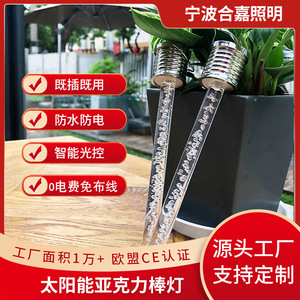 Luces Solares Acrílicas Hejia 023 para Jardín, Iluminación Exterior Blanca con Luz de Color - Product Image 6