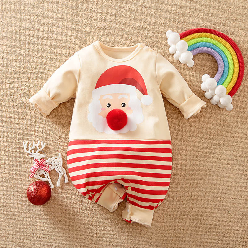 Lt121d042 striped santa claus cotton
