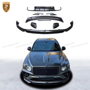 Kit de carrosserie Facelift pour Bentley Bentayga mise à niveau Larte Carbon Dry Bodykit lèvre avant diffuseur arrière aileron de toit arrière couverture de miroir - Product Image 1