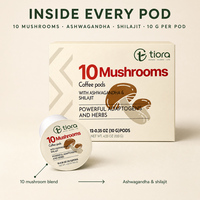 Café aux champignons avec Ashwagandha, certifié Halal et GMP, 12 sachets, Reishi, Cordyceps, végétalien