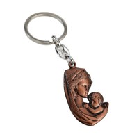 Usine directe bricolage pièces de bijoux vierge marie pendentif porte-clés accessoires suspendus alliage