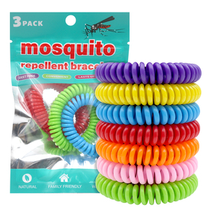 Bracelet anti-moustiques, lot de 3, sans DEET, bracelet en spirale naturel, 300 heures de protection, imperméable, répulsif contre les insectes pour enfants et adultes - Product Image 2