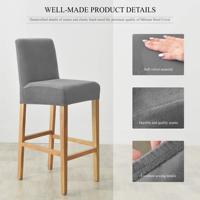 Samt bezüge für Barhocker, Soft Stretch Counter Hocker Schon bezug für Küche und Esszimmer, wasch barer abnehmbarer Schutz