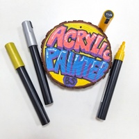 Bestationery Marqueurs Acryliques d'Art Promotionnels pour Graffiti, Croquis, Peinture Permanente, Coloriage DIY – Ensemble de Stylos Marqueurs d'Art Acrylique