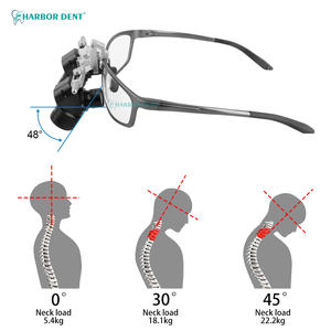 5X Lupas Dentales Ergonómicas 48° con Distancia de Trabajo Ajustable Gafas Quirúrgicas de Aumento Herramientas de Magnificación para Odontología - Product Image 3