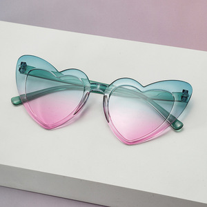 Simpatici occhiali da sole a cuore retrò occhiali colorati alla moda da donna <span class=keywords><strong>addio</strong></span> <span class=keywords><strong>al</strong></span> <span class=keywords><strong>nubilato</strong></span> bomboniere foto <span class=keywords><strong>accessori</strong></span> Festival - Product Image 2