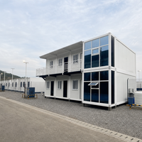Maison conteneur ignifuge à isolation thermique détachable, Bâtiment de bureau modulaire préfabriqué personnalisé OEM avec panneaux sandwich