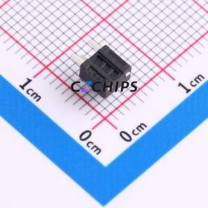 TSA45513-045D532DA Tactile Switch Bent Lead Through Hole-3P,4.5x4.5mm Switch Single Pole Single Throw Round Button 2.8N 4.5mm - Product Image 2