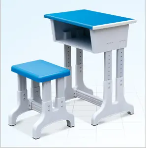 JUOU Furniture school furniture plastic single double seat school desk and chair school desk and bench