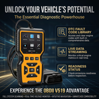 Nuevo Lector de Códigos OBD2 V519 2026, Escáner de Diagnóstico Completo para Automóviles, Herramienta de Escaneo Universal, Diagnóstico Completo de Motor y ABS