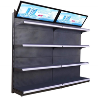Étagères de présentation d'usine, rayonnages de supermarché en métal robustes d'occasion pour magasin de détail - Prix compétitif