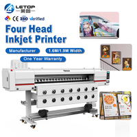 Imprimante numérique à jet d'encre automatique LETOP 1,6M 1,9M XP600 Eco pour impression grand format, autocollants en vinyle, bannières flexibles