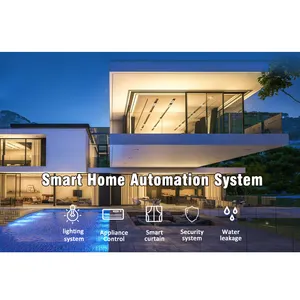 Système de contrôle intégré d'automatisation intelligente WIFI pour maison et bâtiment, système de contrôle complet domotique fonctionne avec Alexa Google