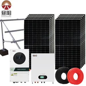 Hybrid Solar Energy System 10kw 20kw 30kw Solar Panel System For Home