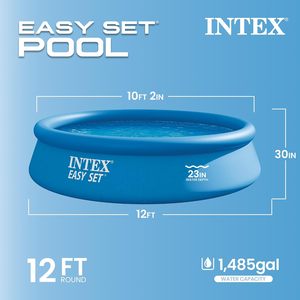 <span class=keywords><strong>Piscine</strong></span> gonflable <span class=keywords><strong>INTEX</strong></span> 28131EH Easy Set, 12 pieds x 30 pouces, capacité de 1485 gallons, profondeur d'eau de 23 pouces, comprend une cartouche de 530 GPH - Product Image 3