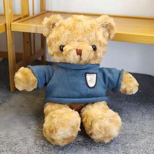 Shengye 사용자 정의 로고 작은 테디 베어 봉제 장난감 맞춤 제작 미니 박제 곰 회사 로고 티셔츠 봉제 테디 베어 - Product Image 2