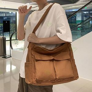 China Blank <b>Canvas</b> Wholesale <b>Tote</b> <b>Bag</b> <b>Canvas</b> Shoulder <b>Bag</b> Crossbody Purse Strap Women Cotton Portable Travel Handbag - Product Image 6
