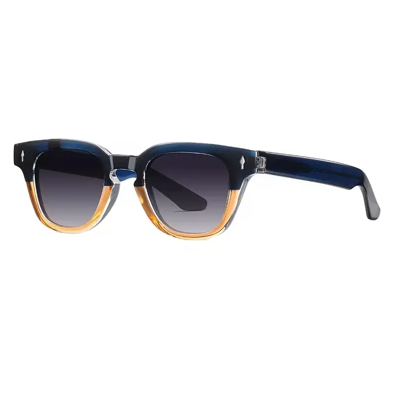 ओम विंटेज क्लासिकल रेक्टेंगल पुरुषों के मोटे फ्रेम महिला धूप का चश्मा 2024 रेट्रो कस्टम एसीटेट TR90 धूप का चश्मा