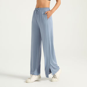 Pantalones anchos de yoga para mujer, de cintura alta, transpirables, ligeros, con control de abdomen, para fitness, al por mayor - Product Image 5