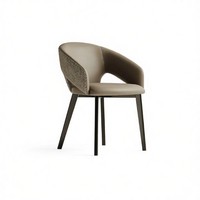 Chaise de cuisine moderne en cuir synthétique, chaises de salle à manger au design minimaliste pour la maison, les appartements, les salons, les restaurants