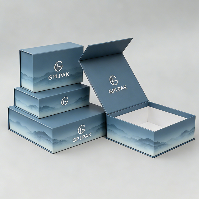 Premium Custom Logo Rigid Gift Box Matte Magnetic Closure Packaging Foldable and Durable for Luxury Retail Wholesale