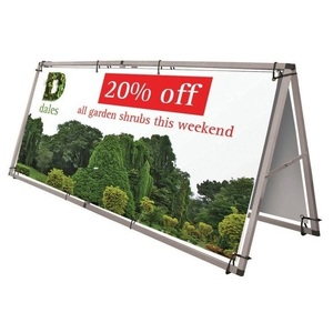 Banner <strong>Display</strong> Stand Banner and <strong>Sign</strong> Double <strong>Sided</strong> Fabric Pop up a Frame Banner - Product Image 1