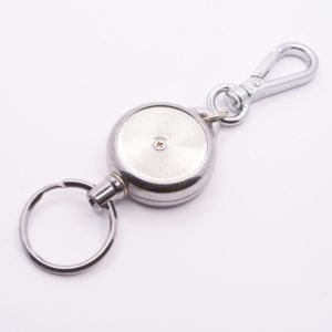 Llavero Telescópico Portátil de Aleación de Zinc de Calidad Prémium, Dorado y Plateado, Portacredencial de 35 mm para Enseñanza Escolar - Product Image 2