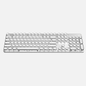 <span class=keywords><strong>104</strong></span> teclas Mecánica Tri-mode Gaming y Office Teclado estilo Steam punk retro con teclas galvanizadas - Product Image 1