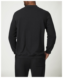 Sweat-shirt Yiyi respirant, anti-transpiration, doux pour la peau et confortable, col rond, mélange de coton, poignets et ourlet côtelés, <span class=keywords><strong>pull</strong></span>-over - Product Image 6
