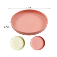 Vaisselle pour tout-petits compatible lave-vaisselle, sans BPA, assiette bébé en silicone anti-déversement, bol repas enfant réutilisable antidérapant avec forte ventouse