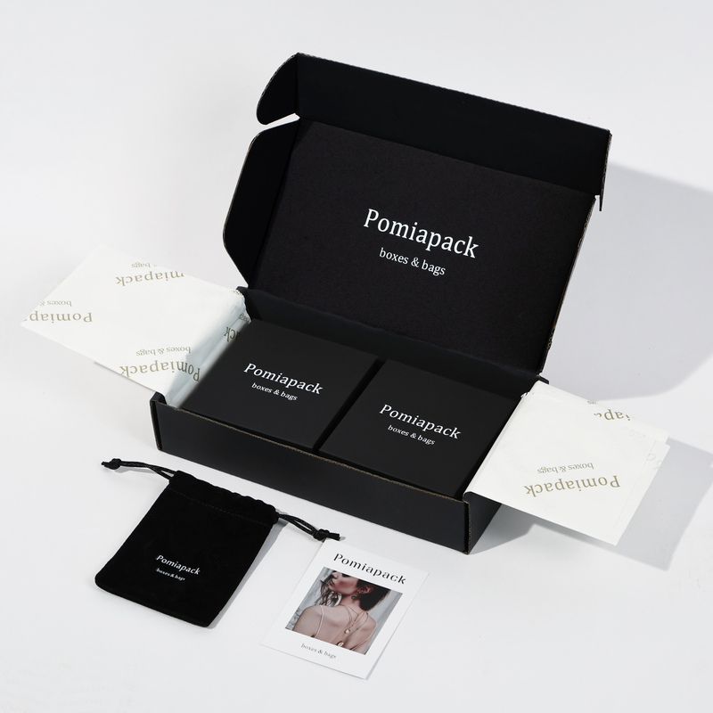 Newest Personalize Custom logo Corrugated Black