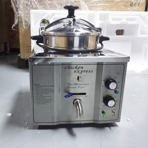 Nueva Freidora Eléctrica Comercial de Acero Inoxidable, Freidora de Pollo a Presión, 220V 16L EJIN, Equipo de Cocina McDonald's - Product Image 2