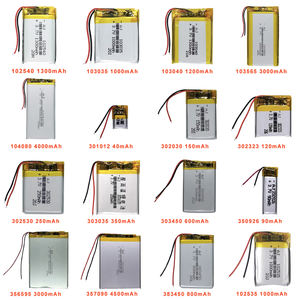Batería de iones de litio de polímero Batería Lipo 102030 3,7 V 600mAh 1.85wh Li-polímero - Product Image 2